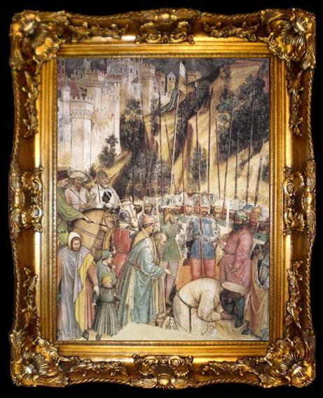 framed  ALTICHIERO da Zevio The Beheading of St George (mk08), ta009-2